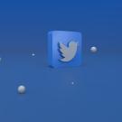 Twitter icon in blue