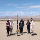 First Nations Rocket Team preparing to launch in the Mojave Desert April 17