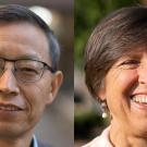 Huaijun Zhou and Pamela Ronald headshots, UC Davis faculty