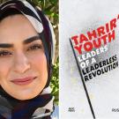 Rusha Latif headshot, UC Davis, and "Tahir's Youth" book cover