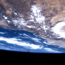 aerial view of earth from space