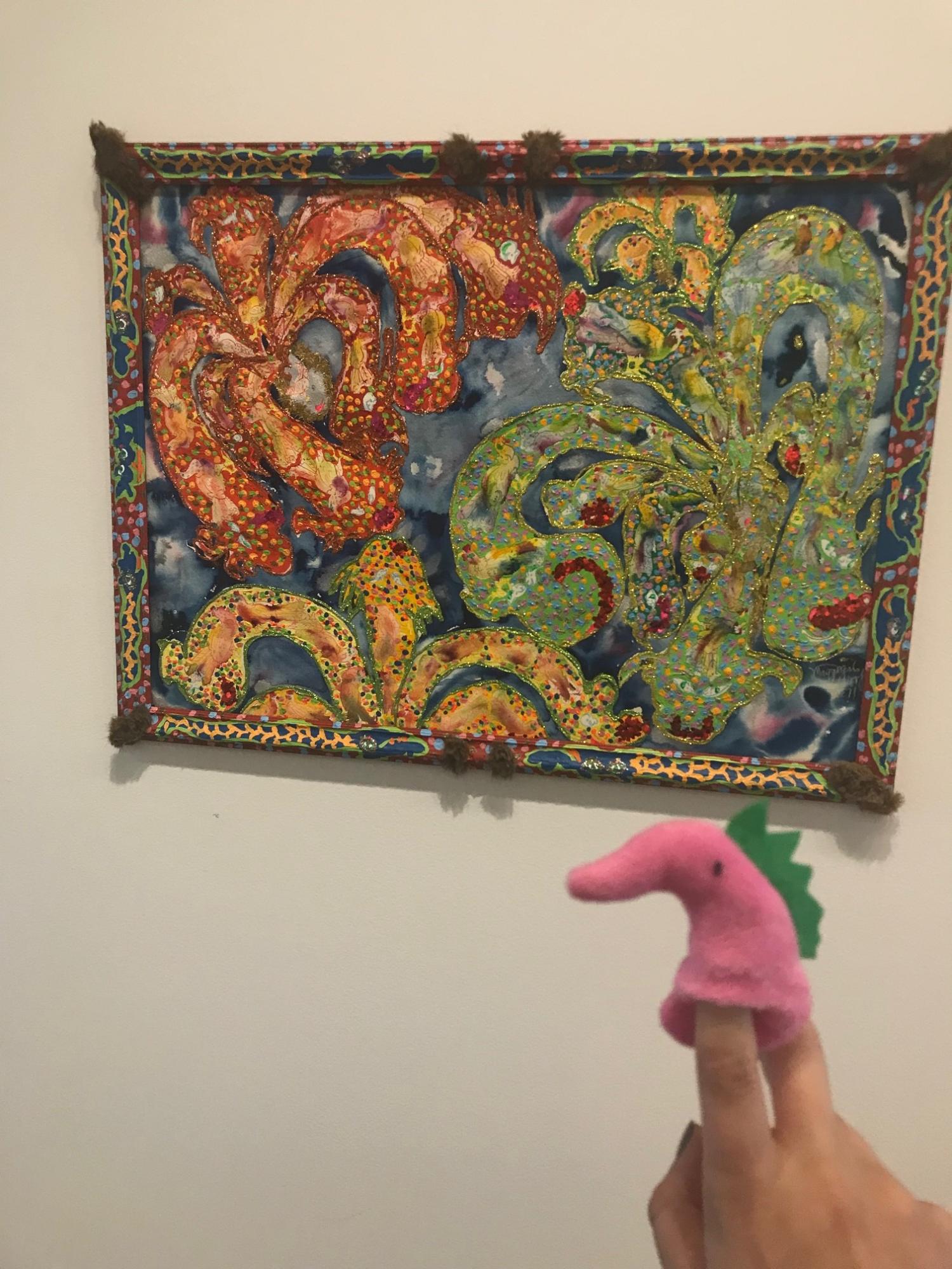 finger puppet and art