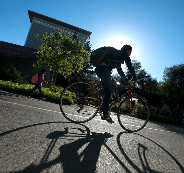 Biking at UC Davis