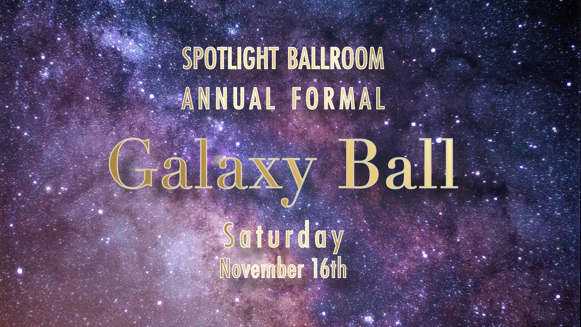 A promotional graphic for the ball.