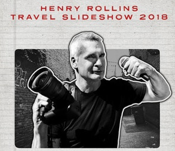 Promotional poster for Henry Rollins' show.