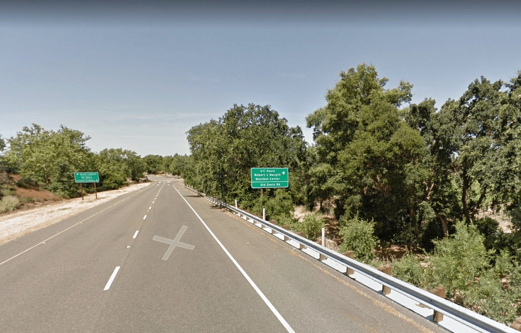 freeway sign on google