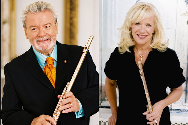Sir James Galway and Lady Jeanne Galway.